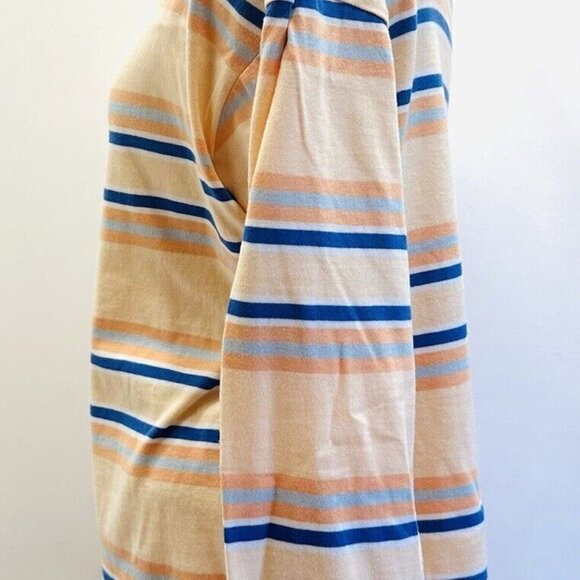 NWT SO Juniors Long Sleeve Pullover Round Neck Striped Mulit-Colored Shirt Sz XS - Picture 4 of 12